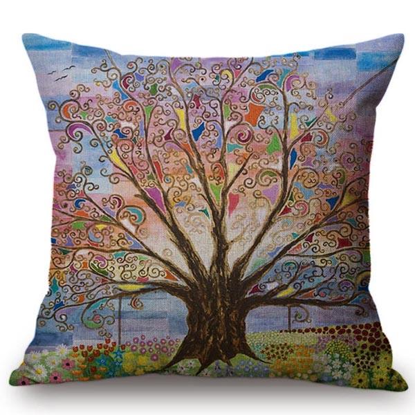 Cute Cartoon Decorative Gustav Klimt Oil Painting Throw Pillow Cover Vintage Home Decor Office Car Sofa Love Chair Cushion Cover