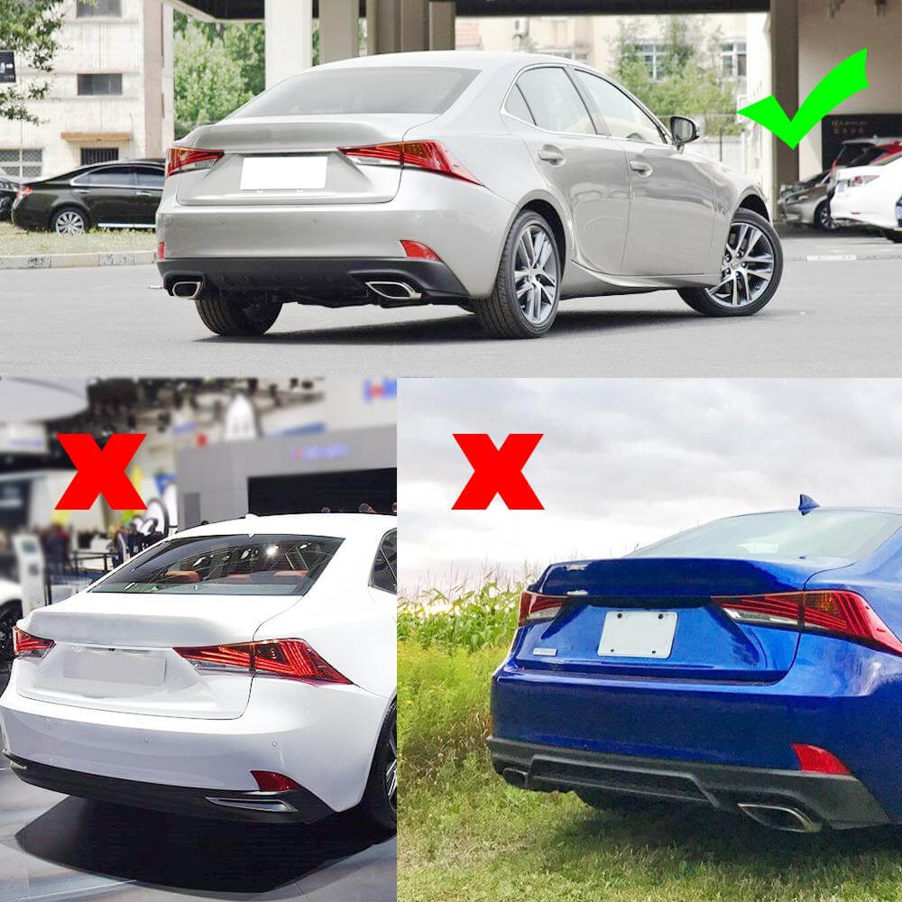 Диффузор заднего бампера (для Base/F-Sport 2016-2020, Карбон) для Lexus IS 2013- гг