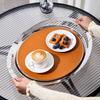 Luxury Stainless Steel Tray Circular Arc Fruit Plate Dessert Storage Trays Modern Home Decorative Trays Kitchen Organization