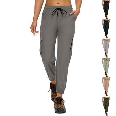 Damen Plissee Cargo Wanderhose mit Taschen
