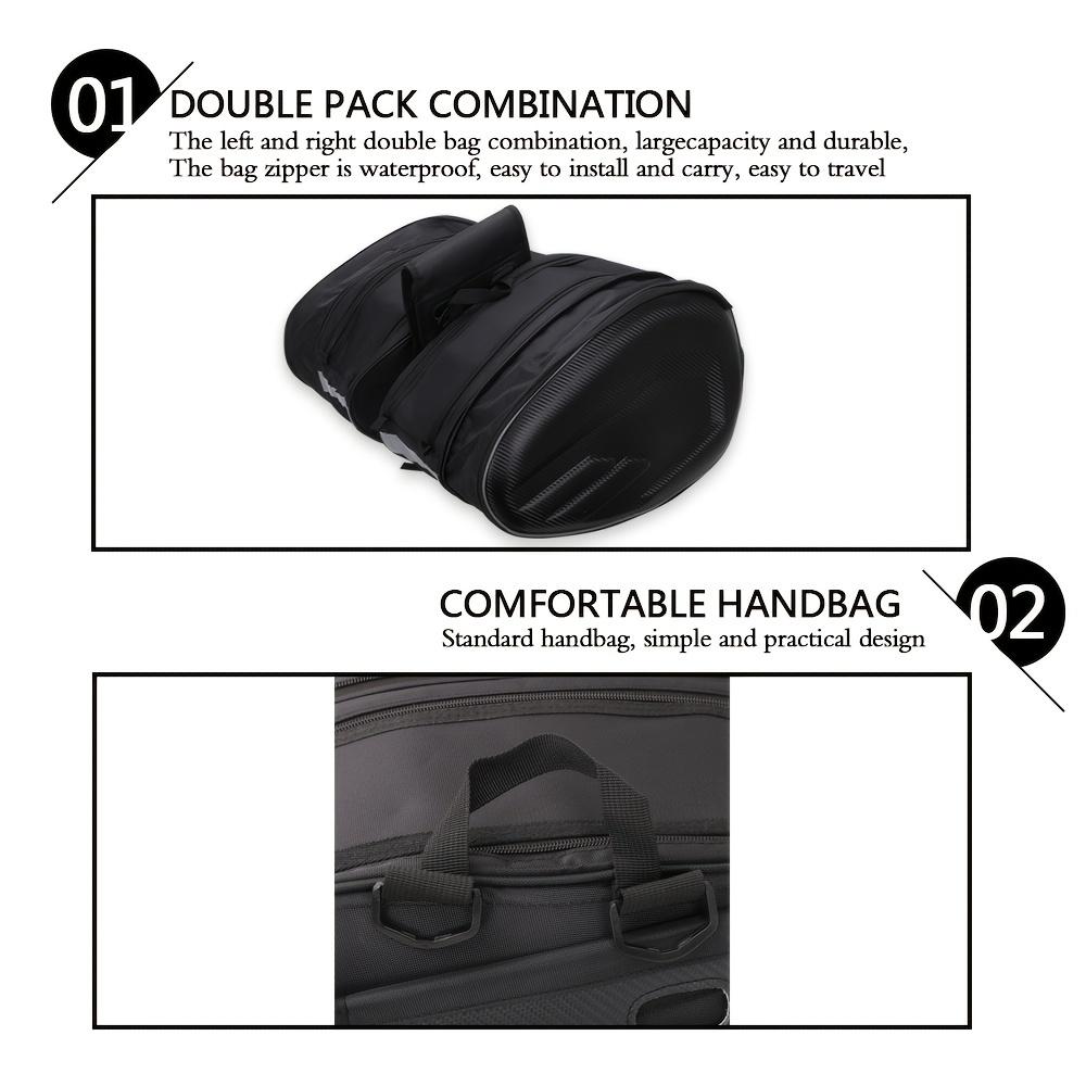 Motorcycle Saddlebags 36L-58L Expandable Capacity Panniers Side Bag Universal for Harley Davidson for SUZUKI Yamaha Kawasaki