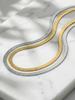 Herringbone Necklace Tarnish-Resistant Stainless Steel Waterproof Minimalist Layering Chain Jewelry for Women