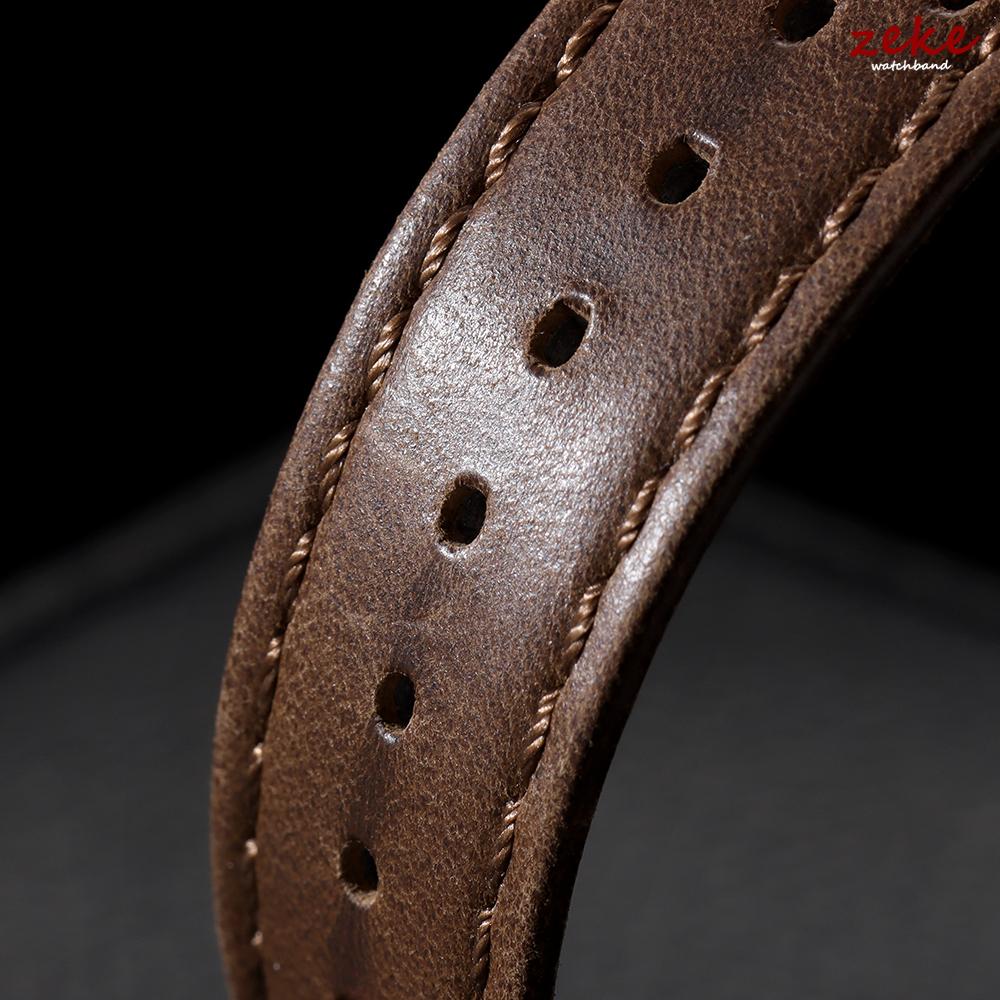 Universal Genuine Cowhide Watch Band Butterfly Buckle Vintage Straps for Men Women Breathable Bracelet Belt 18/20/22mm Wristband