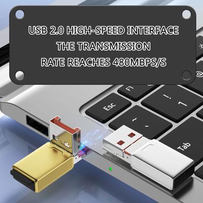 Type C Micro SD Card Reader Portable TF Memory Card Adapter with USB Converter for Laptops and Smartphones