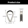 10Pcs Cable Wire Rope Protective Sleeve Triangular Cable Clamps Heavy Duty Thimble Rigging Accessory Fixing Workpiece