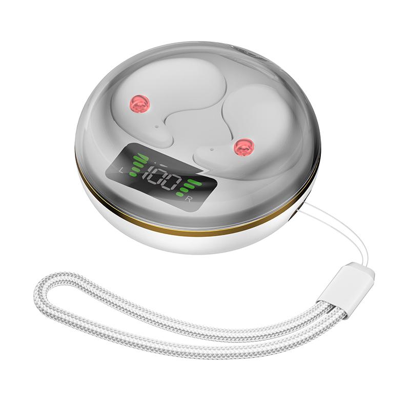 

J1 Invisible Sleep Earbuds Wireless Bluetooth-compatible 5.3 Noise Canceling Headphones for Side Sleepers White