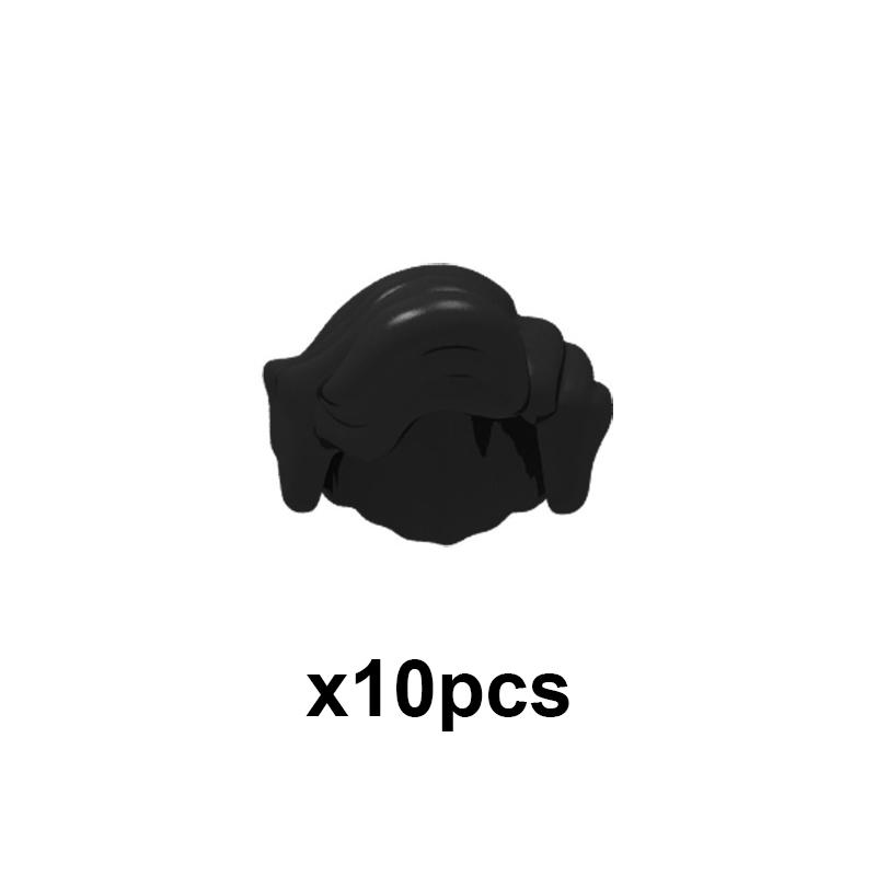 MOC City Small Particles Building Blocks Boys Girls Figures Accessories Curly Hair Beard Set Mini Bricks Toys Gifts For Kids G01