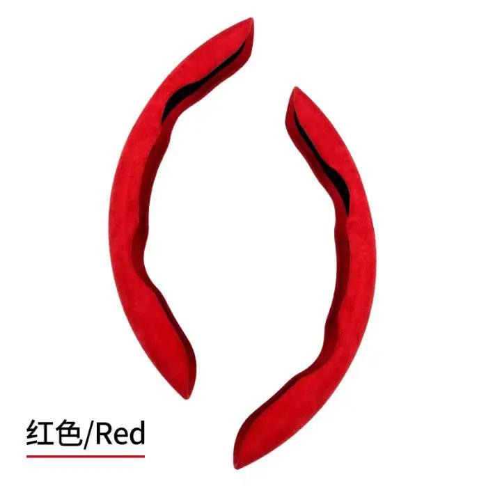 For Jaguar F-TYPE Car Steering Wheel Cover 38CM Anti-Slip Suede Steering Wheel Cover Auto Decoration Accessory PP32