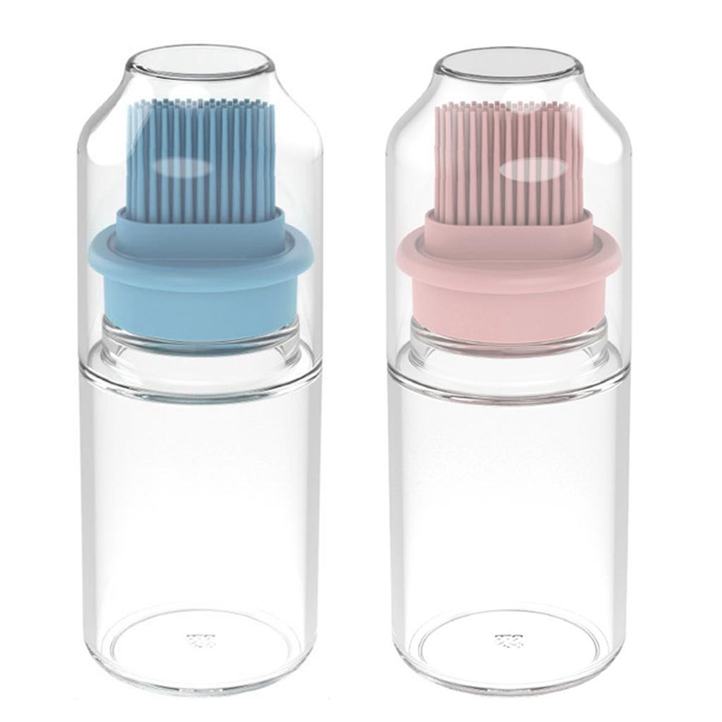 150ml 2-In-1 Oil Bottle With Brush Large Capacity Measuring Oil Container Kitchen Cookware