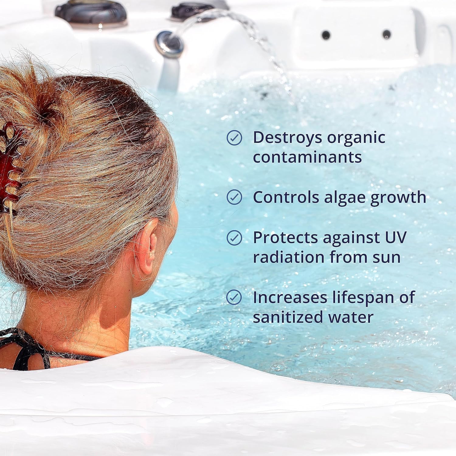 50Pcs Swimming Pool Cleaning Tablet Multifunctional Concentrate Effervescent Clean Spa Chlorine Bromine Tablet Cleaning Supplies