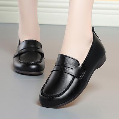 Fashion AIYUQI Women Loafers 2025 Autumn New British Style Women Flat Shoes Genuine Leather Casual Large Size 41 42 43 Shoes Ladies