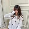 Star Print Lace-up Loose Sunscreen Blouse Women's Long-sleeved Summer New Korean Casual Style Commuter T-shirt Top
