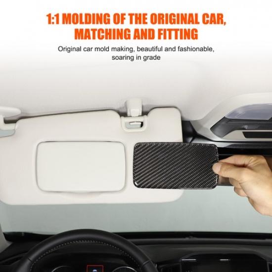 Soft Carbon Fiber Cosmetic Mirror Panel Sticker For Subaru Crosstrek -2024