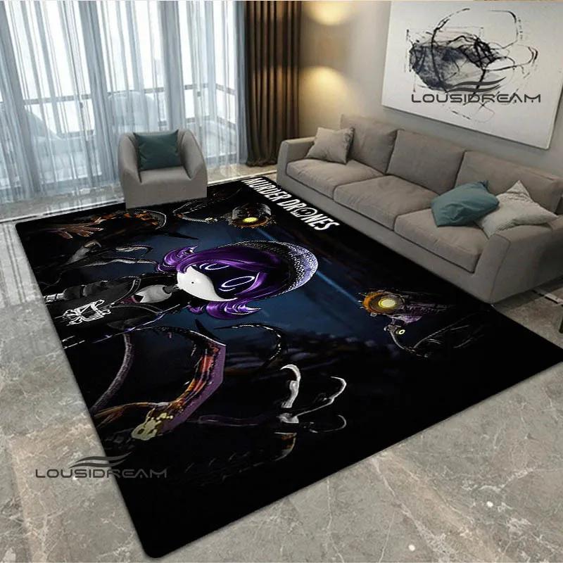 3D Murder-Drones Cartoon Printed Carpet Non-slip Carpet Washroom Floor Mat Fashion Yoga Mat Bedroom Decoration Birthday Gift