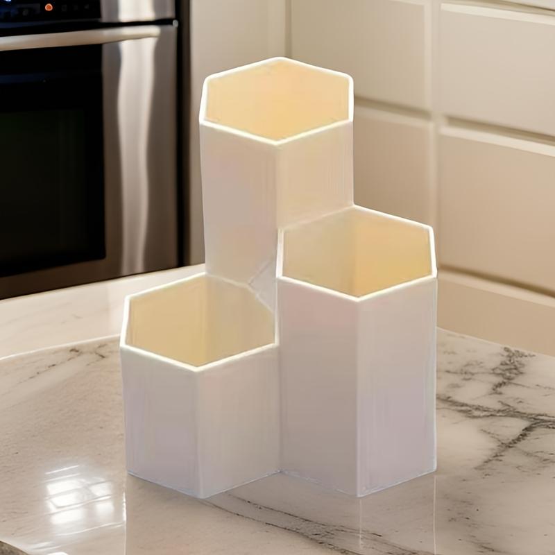 

1 шт. Многофункциональный настольный органайзер - Подставка для карандашей, Стакан для карандашей и Хранение офисных принадлежностей для дома, офиса и школы, Настольная стойка-органайзер покинуть белый