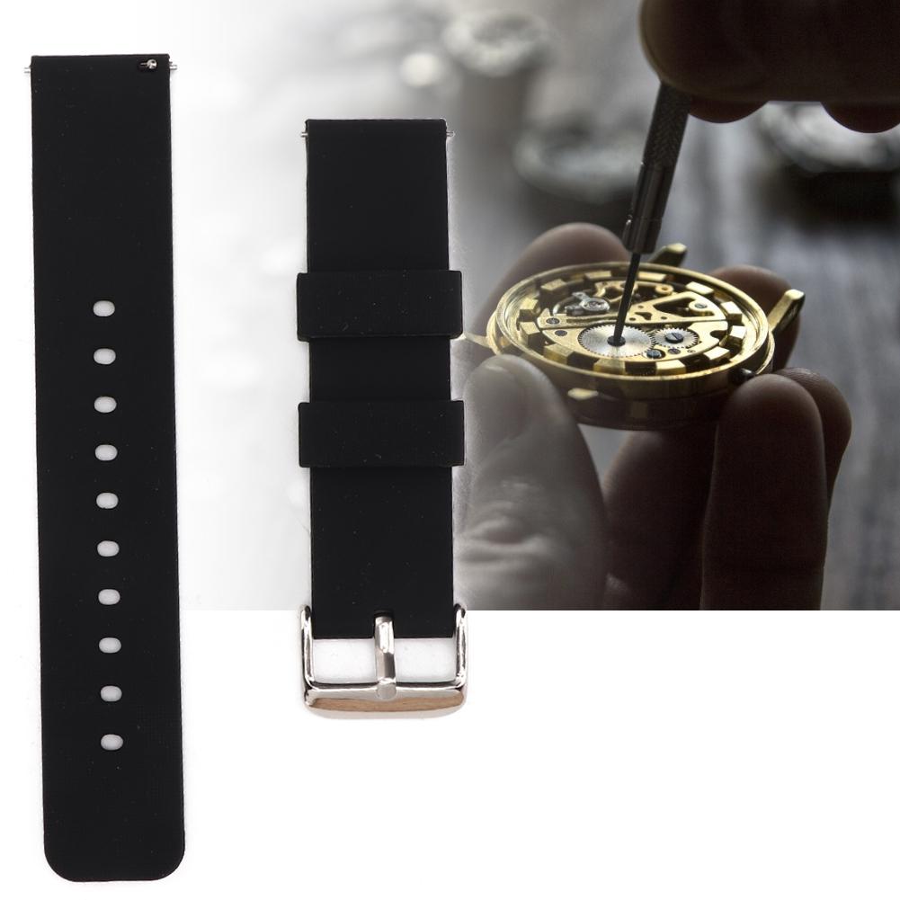 Silicone Watchband Watch Strap 20mm Quick Release Spring Bar Accessory for Amazfit Moto s1 20mm