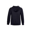 Under Armour Rival Fleece Letter Logo Printed Hooded Pullover Kids hoodies Black 1357585-001