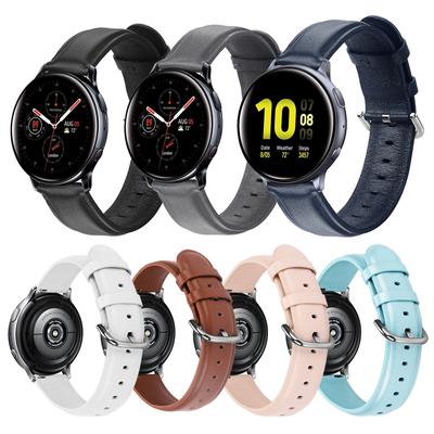 Kožený řemínek pro Samsung Active 2 44mm 40mm SM-R820 R830 Galaxy Watch 46mm 42mm Active2 Gear S3 Náramek Řemínek na hodinky
