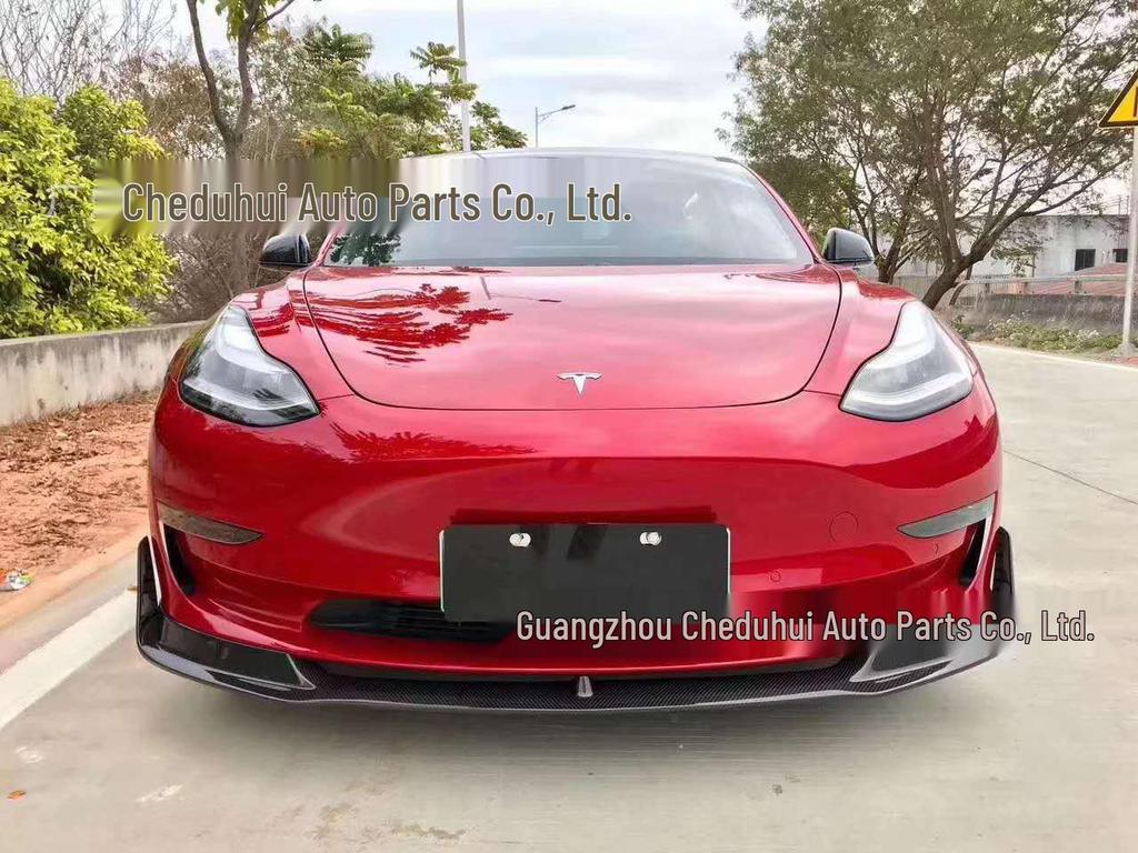 Model 3 Carbon Fiber Body Kit: Front Lip, Rear Lip, Spoiler, Side Skirts, Tail Wing