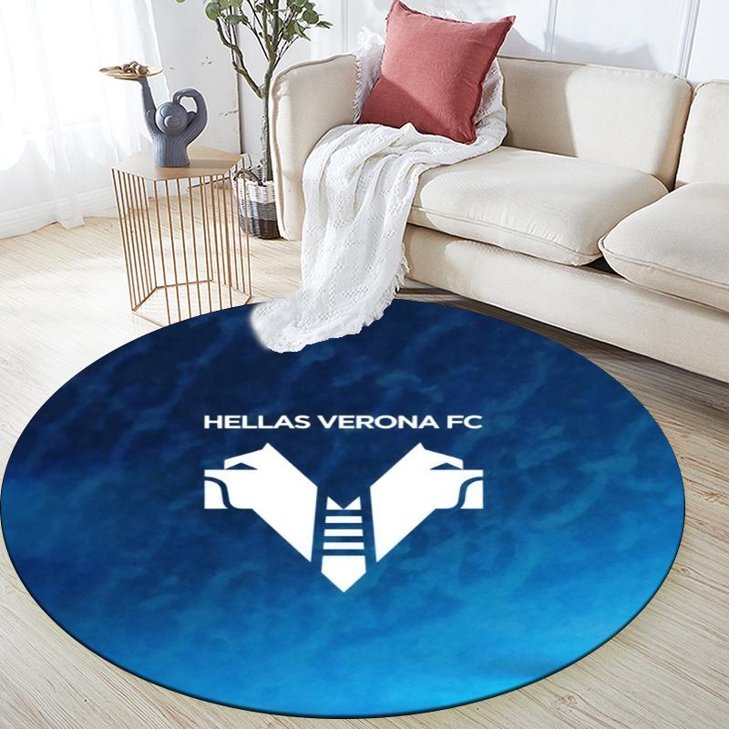 Hellas Verona pattern round rug,Carpet Rug for Living Room Bedroom Playroom ,Non-slip Floor Mat,Holiday Gifts and Birthday Gifts.
