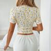 Short Sleeve Shirts For Women Cute Print Graphic Tees Blouses Casual Plus Size Basic Tops Pullover