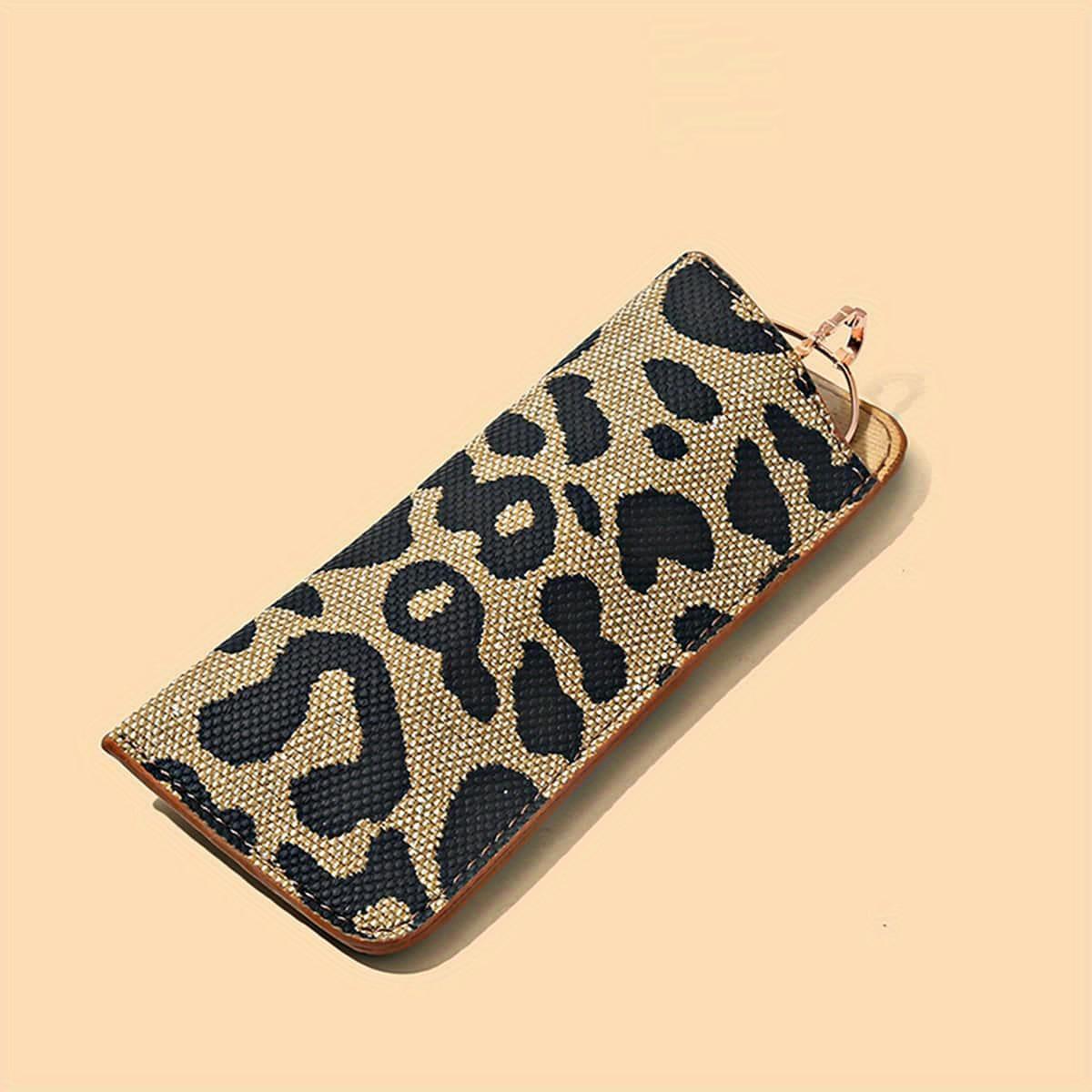 

Leopard Print Men s And Women s Glasses Bag Portable Sunglasses Bag Lingge Protective Case Short Sight Glasses Fashion Glasses Bag