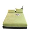 Winter Crystal Velvet Bedspread Set: Single-Piece Milk Velvet Fitted Sheet & Protective Cover for Dorm, Thickened Three-Piece.