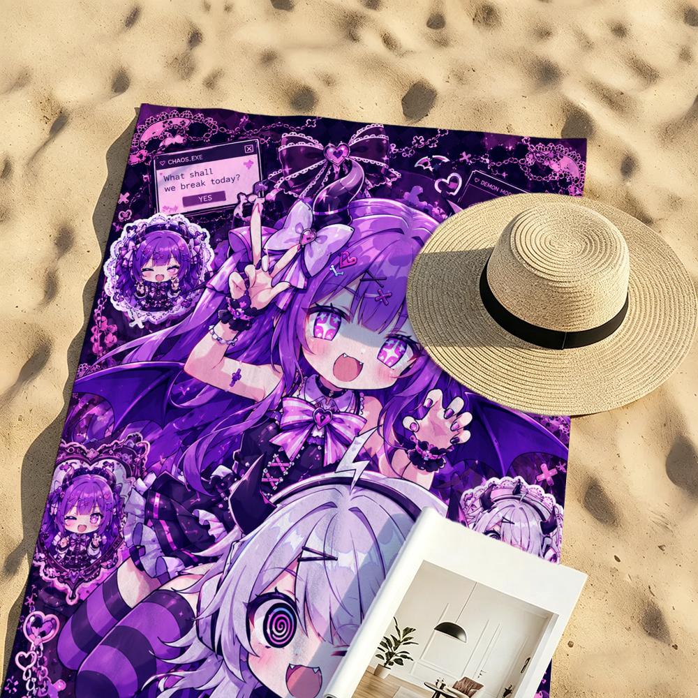 Game Yunyun Syndrome Towel Towel Beach Towel Oversized Quick Dry Towel Absorbent Soft Swim BeachTowels for Men Women