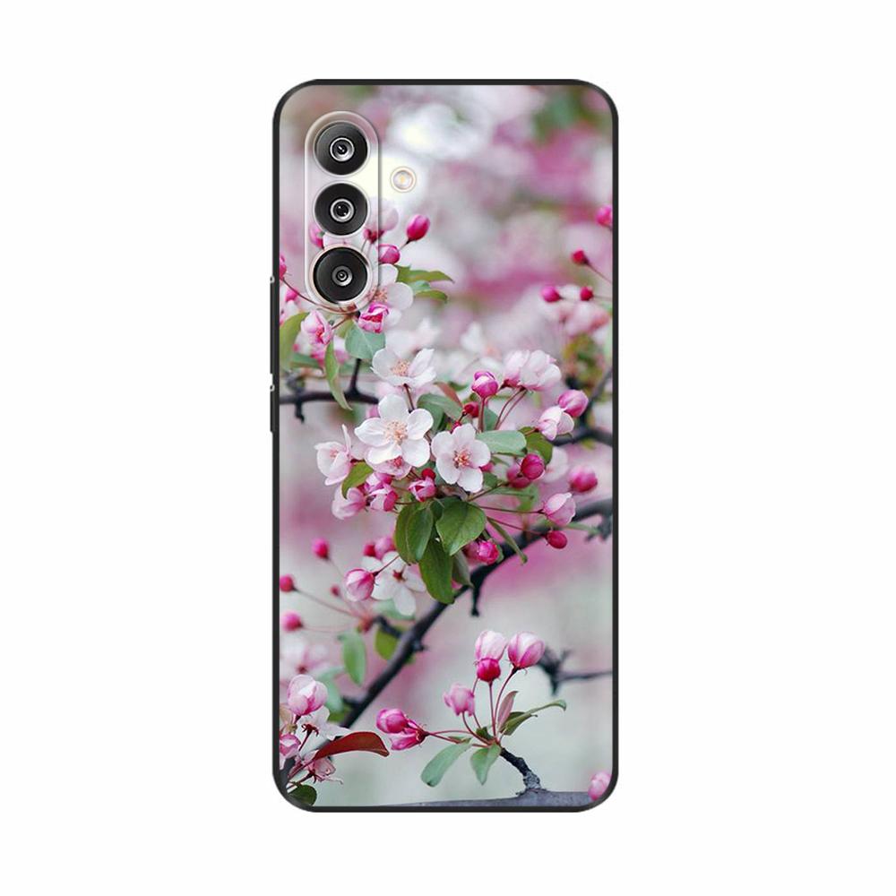 For Samsung M36 5G Case M366B Cute Flowers Cat Painted Shockproof Silicone Back Cover For Samsung Galaxy M36 M35 M34 Phone Cases