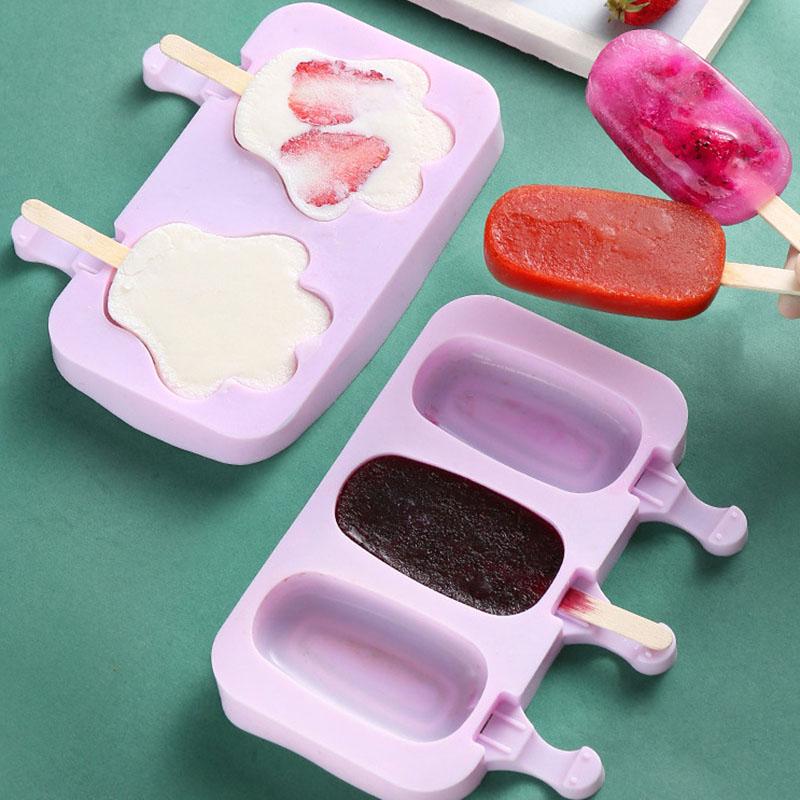 Silicone Ice Cream Tools for Homemade Popsicles, Ice Creams, and Frozen Treats