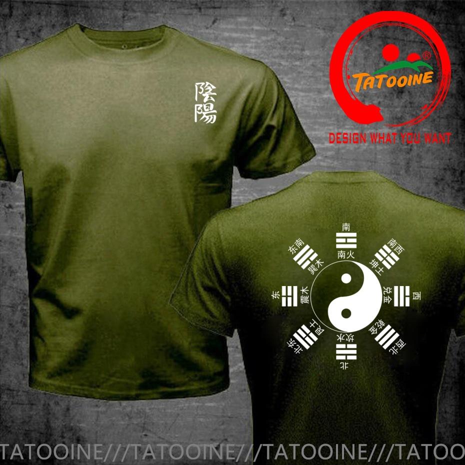 Funny Design Yin Yang Symbol Named Taiji Bagua Shirt Unisex Fashion Trendy Casual Clothing Stylish Tops Tee Shirt Leisure Tshirt