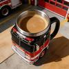Funny Mugs Firefighting Coffee Mugs Creative Design Truck Coffee Mug  Firefighting Coffee Mugs Tea Cup for Hot Cold Water Juice