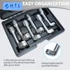 6pcs/set Diesel Fuel Injector Line Injection Socket Wrench Set Fuel Injection Pipe Socket Wrench for Car Repair