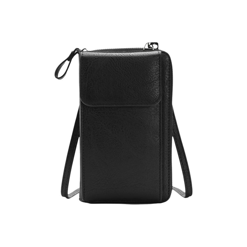 Fashionable Multi Functional Crossbody Bag Purse PU Leather Retro Style Mobile Phone Bag Solid Color Womens Casual Shoulder Bag