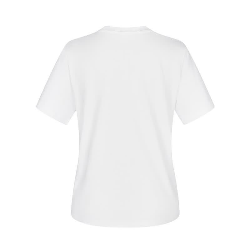 FivePlus Women's Pure Cotton Printed Round Neck T-shirt