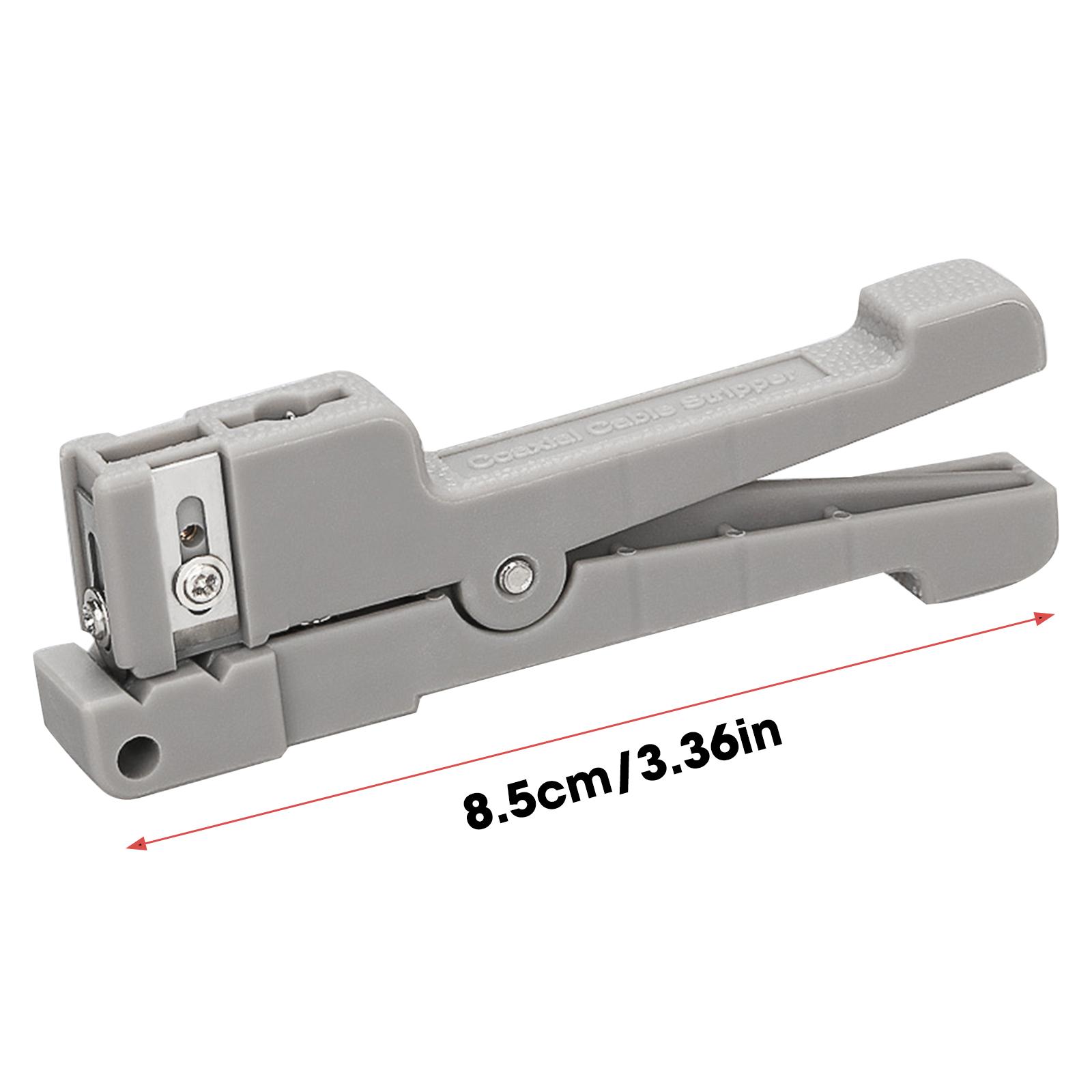 Fiber Optic Stripper 45-162 Coaxial Cable Stripper Optical Cable Slitter Wire Stripper Pliers серый