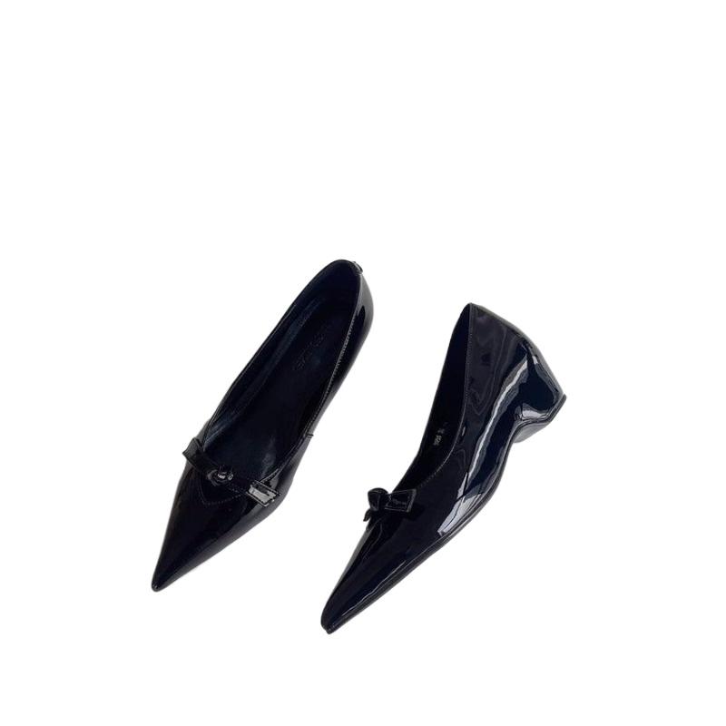 Fashion Spring summer new butterfly knot women's shoes elegant temperament sweet casual shallow mouth comfortable single shoe