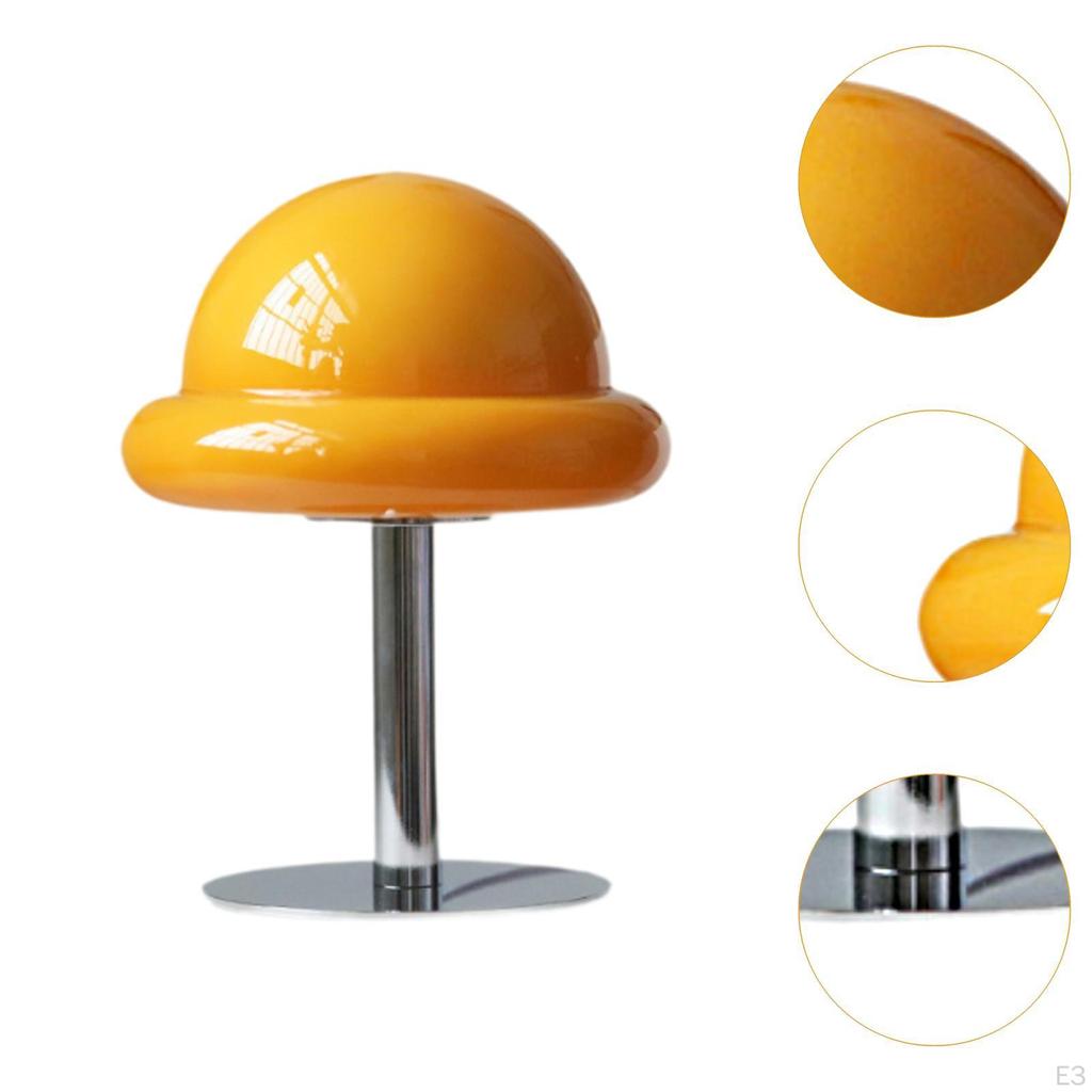 Glass Bedside Lamp Lollipop Decorative Night Light Modern Desk for NightStand