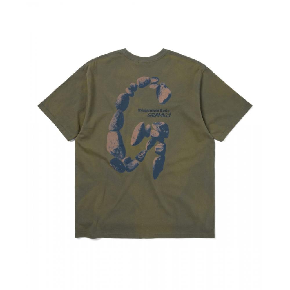 Thisisneverthat Tnt Gramicci Sun Faded Tee Dark Olive M