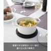 Yamazaki Silicone Pot Holder Round Black Approximately W16D16H1cm Tower Heat Resistant 2955
