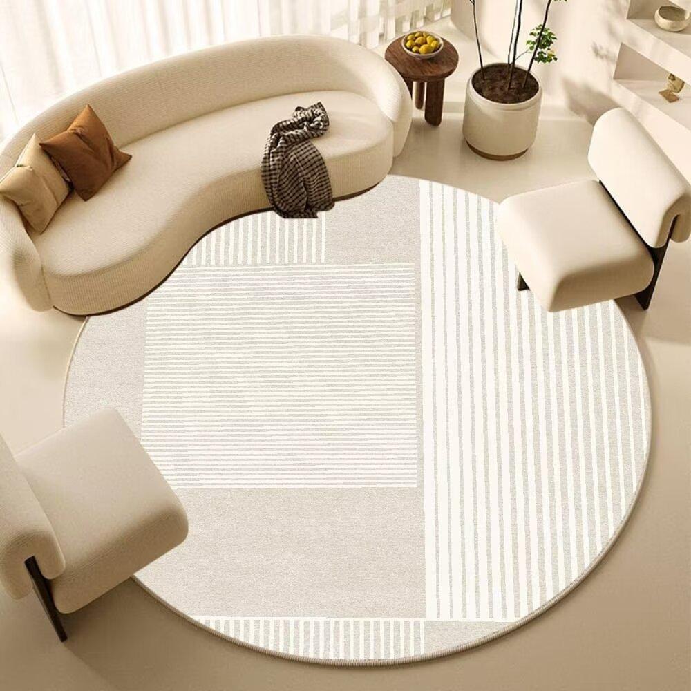 Round Carpet Bedroom Computer Chair Floor Mat Living Room Sofa Floor Mat Home Study Rocking Chair Foot Mat