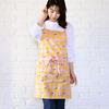 Rep [.co.jp Exclusive] Nordic Style Cafe Apron with Two Pockets, Adult Size, 73cm Length (Abitual Sun Lemon), Pink, PK, 554487-MAIL Gift