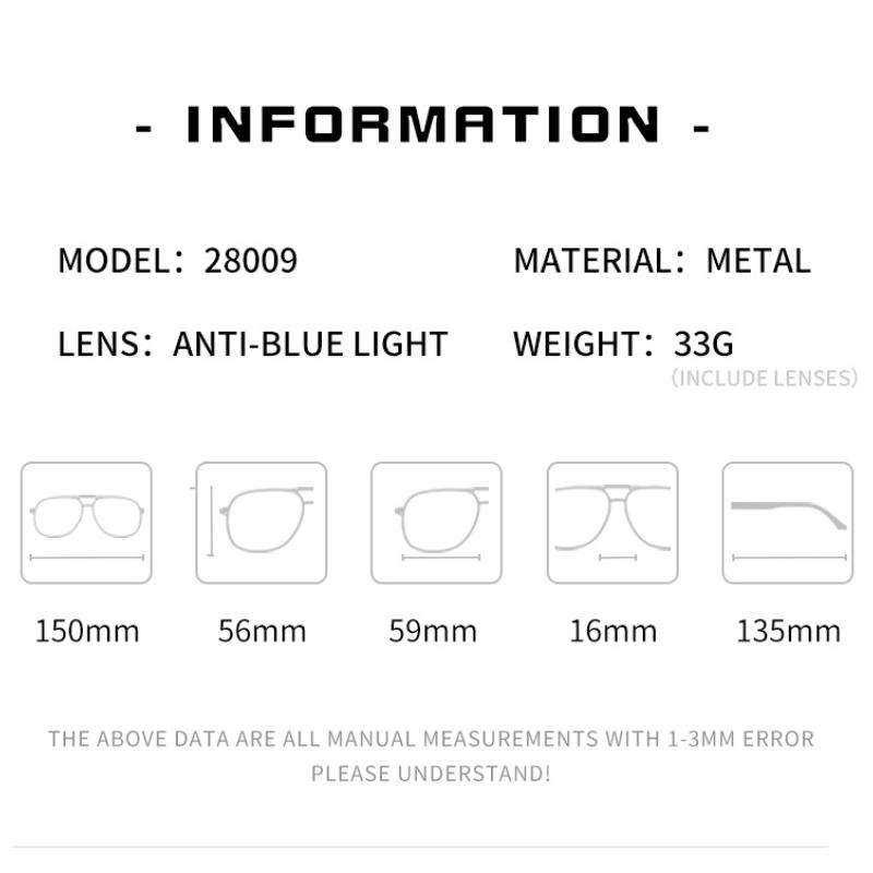 With Diamond Studded Anti Blue Light Glasses Fashionable and High-Quality Luxury Eyeglass Frames for Men and Women