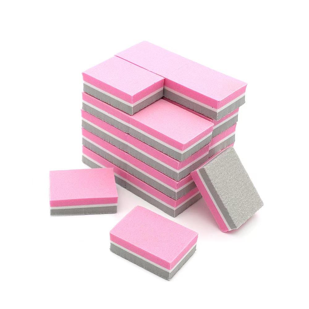 High Elastic Sponge Nail Buffer Block Mini Double Sided Sanding Nail File for Nail Shaping Polishing Manicure Supplies