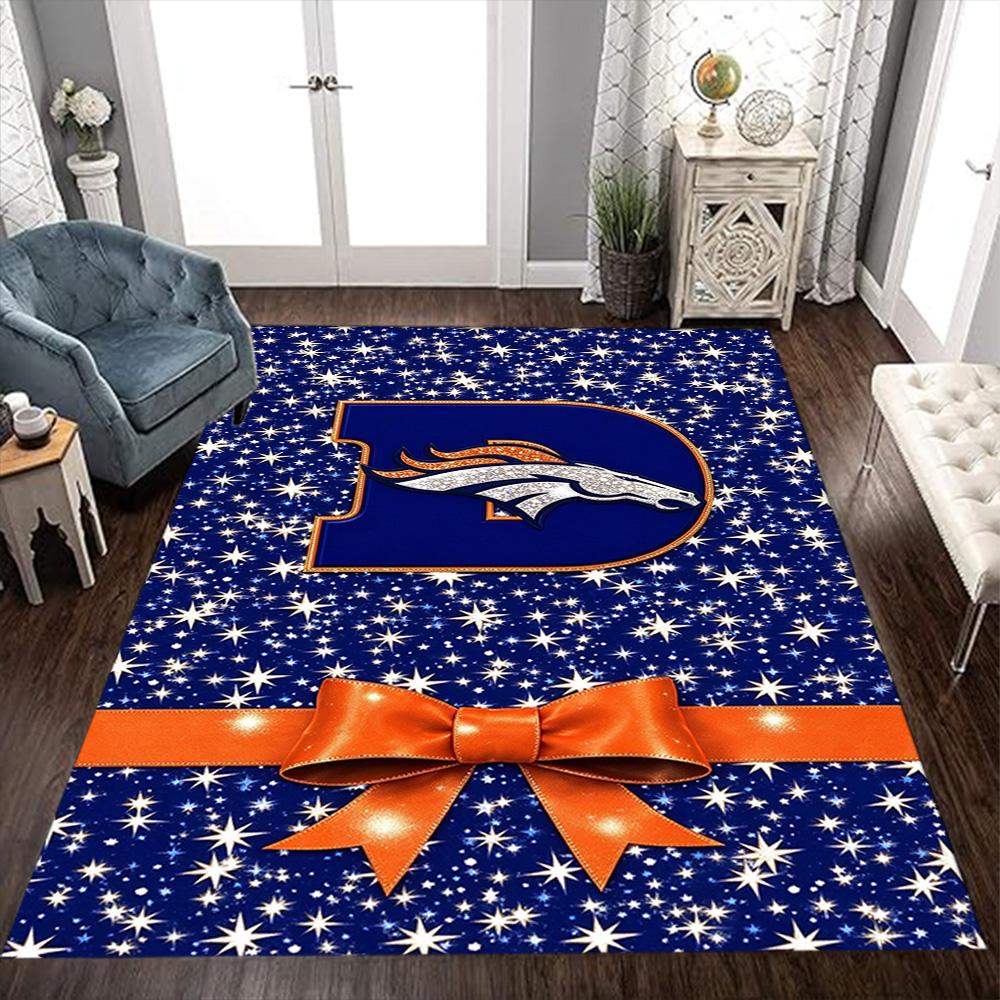 Denver Broncos Logo Floor Rug Office Rug Design For Decorate Room Hallway Outdoor Dining Room Antislip Carpet Decorate Offices Best For Christmas