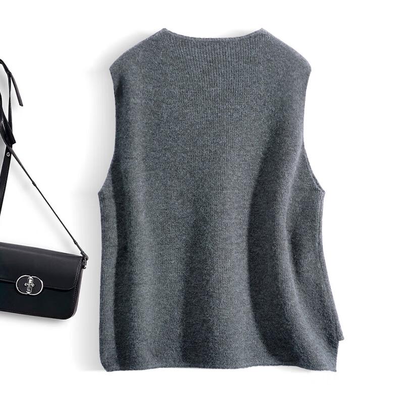 Women's V-Neck Knitted Vest