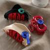 New Elegant Acetate Button Hair Claw Cute Sweet Hair Clip Shark Clip Women Luxury Hair Accessories Headwear