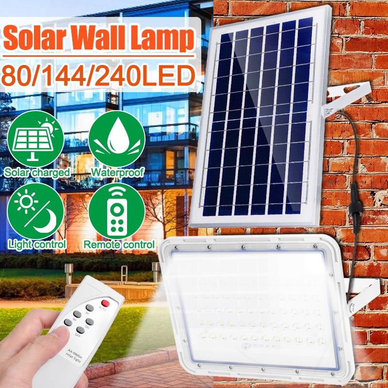 100/200/300W Solar Lights Outdoor Solar Security Flood Light with Remote Waterproof Solar Wall Lights for Yard Garden Garage New