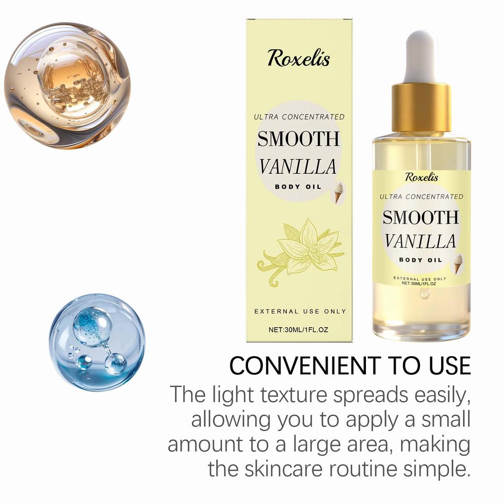 Vanilla Butter Fragrance Body Oil Nourishment Lightweight Moisturizer Leaves Skin Soft Hydrated Radiant Hot-selling Korean Brand