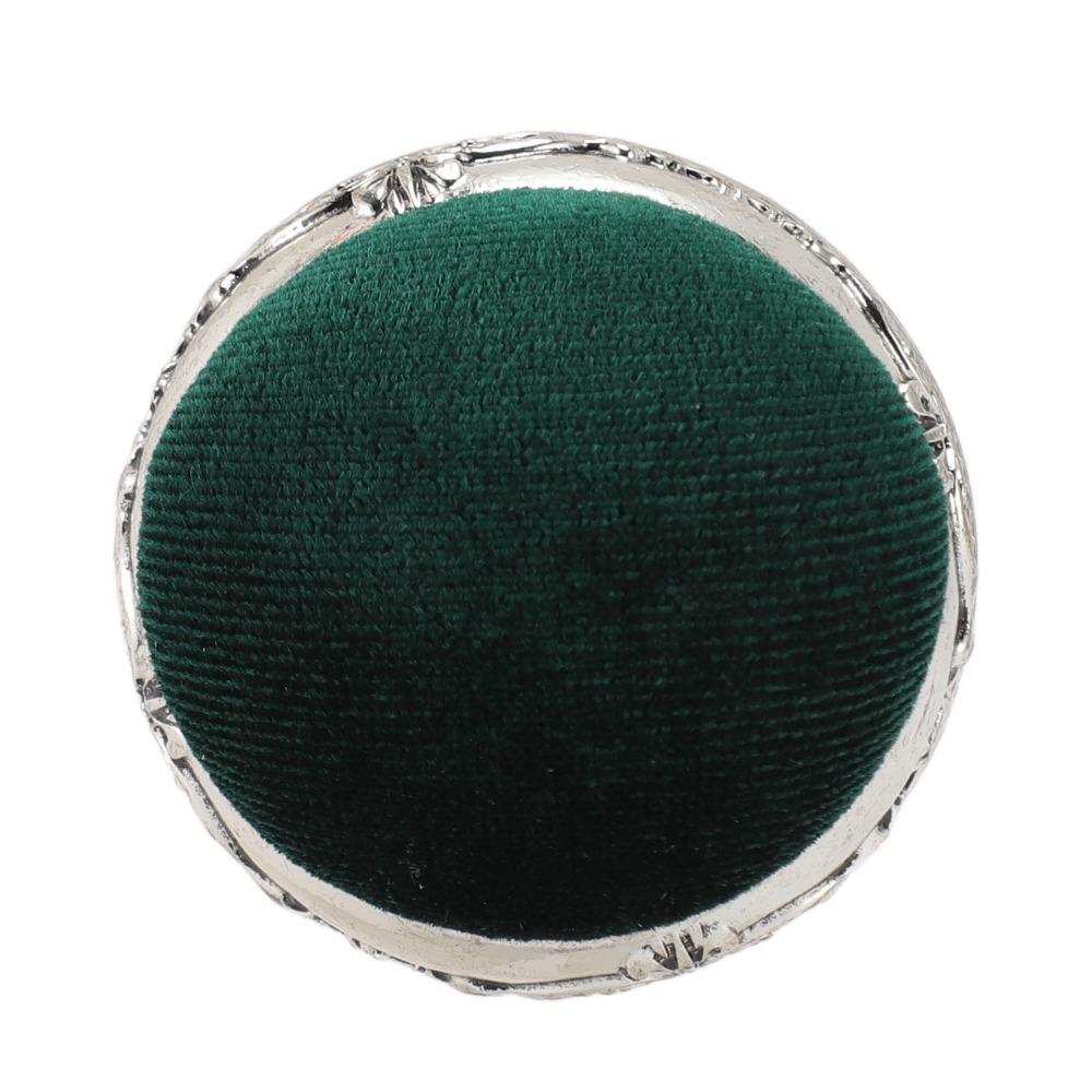 Half Ball Shape Retro Needle Cushion Soft Elastic Design Metal Base Pin Cushion  For Sewing